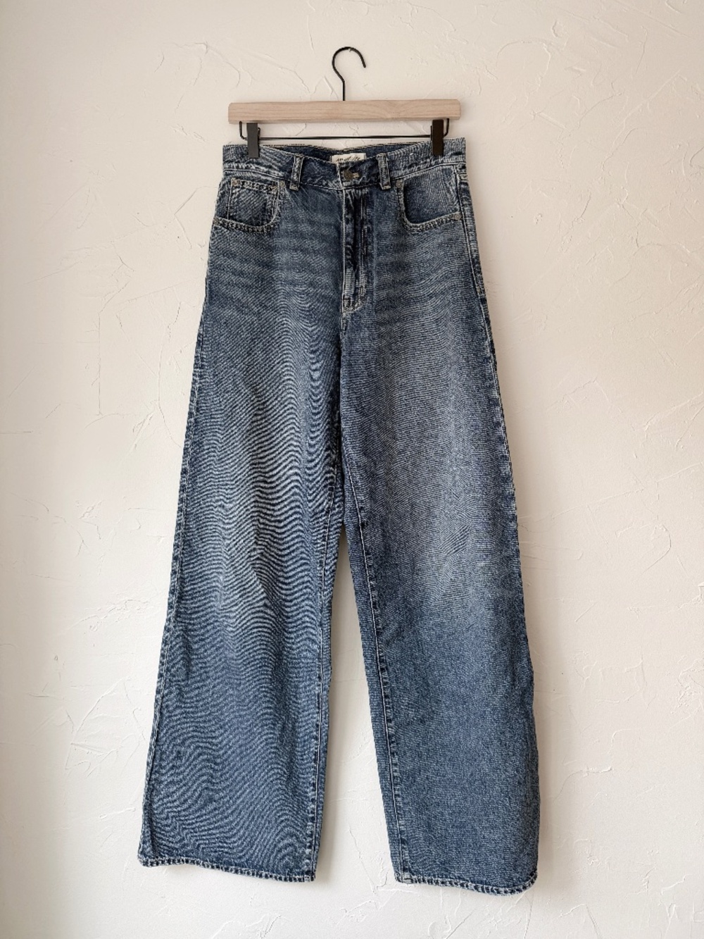 Madewell Tall Superwide-Leg Jeans Fannin Wash 27T 35.5" Inseam